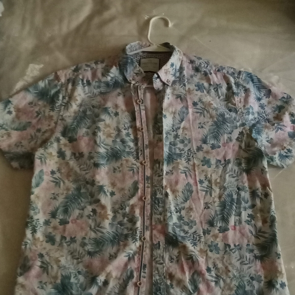 Denim and flower Ricky Singh slim fit button up - Picture 2 of 2